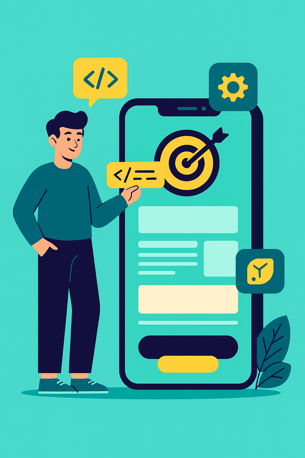 Illustration application mobile personnalisée