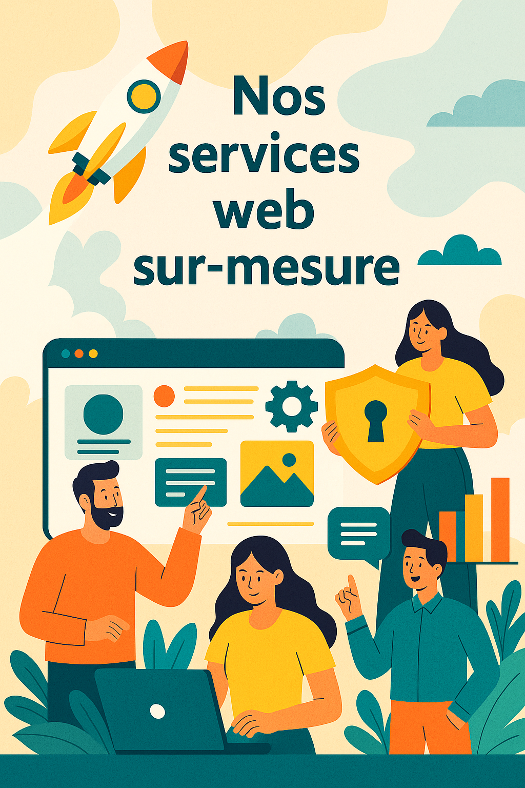 Services web illustration