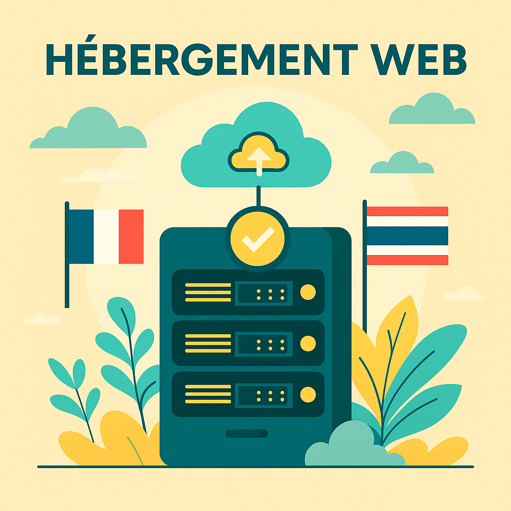 Illustration hébergement cloud sécurisé