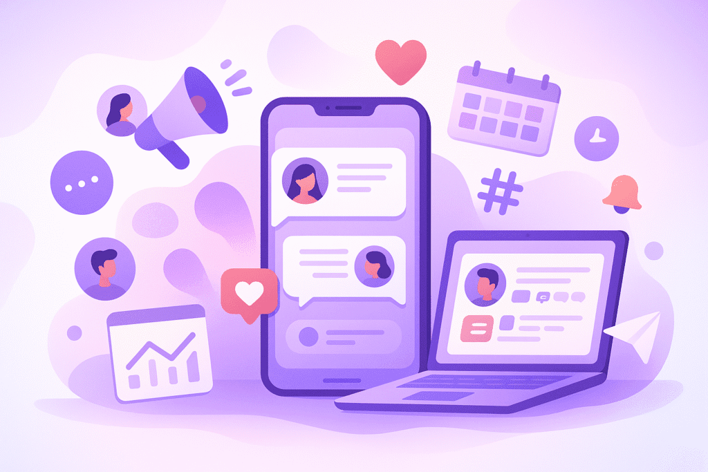 community management par instants web agency à valenciennes - gestion des réseaux sociaux par instants web agency - création de posts facebook et instagram - gestion de compte linkedin