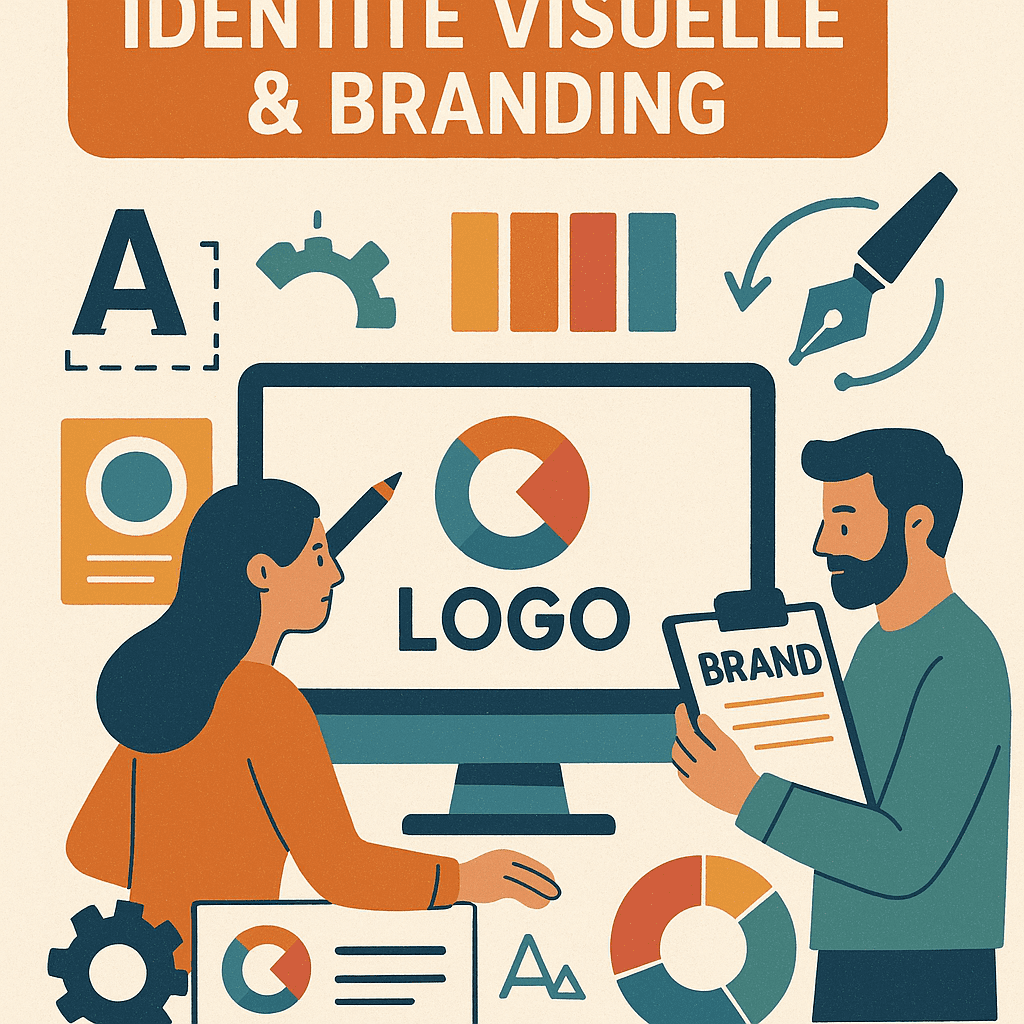 identité visuelle et branding - création de logo - identité visuelles pour les créateurs d'entreprise - design moderne pour mon entreprise