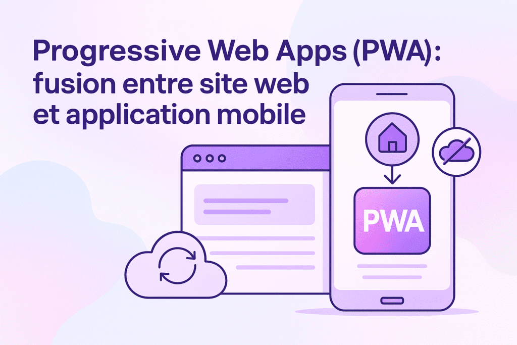 développement applications mobile pwa - navigation sur téléphone - mon application sur le téléphone