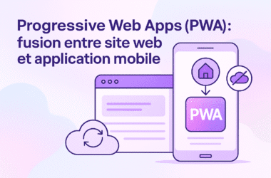 développement applications mobile pwa - navigation sur téléphone - mon application sur le téléphone