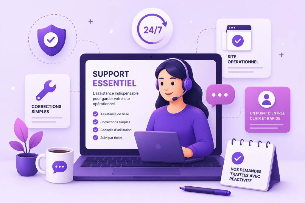 Support technique essentiel avec un agent et des outils d'assistance sur un ordinateur