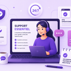 Support technique essentiel avec un agent et des outils d'assistance sur un ordinateur