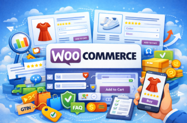 Capture d'écran d'une fiche produit sur WooCommerce, présentant les détails d'un article en ligne.