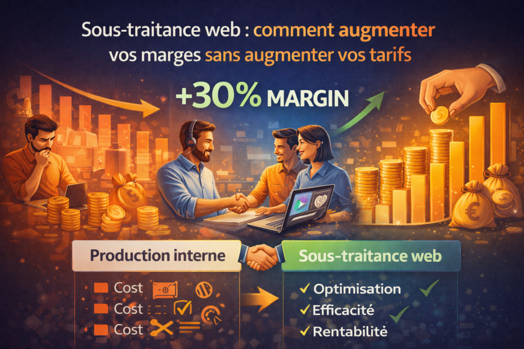 Sous-traitance web pour augmenter les marges sans augmenter les tarifs