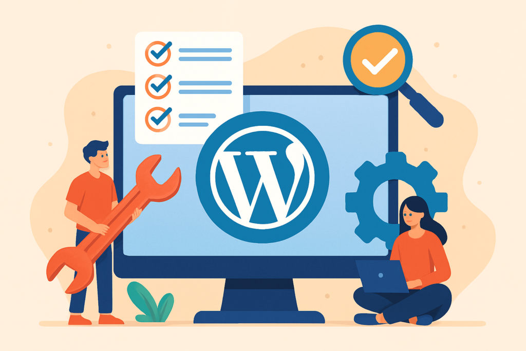 maintenance WordPress pour Maintenance WordPress : les vérifications essentielles